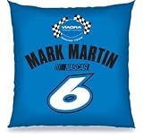 Mark Martin 6 Viagra Nascar 18 in Toss Pillow