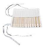 2mm - 12mm Satz mit 16 H�kelnadeln aus Bambus in Baumwolltasche von Curtzy TM