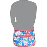 Gardener\'s Oilcloth Apron - Poppies (blue)