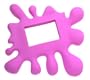 Polaroid i-zone Lazer Cut Pink Splat Magnet Photo Frame
