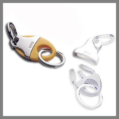 MINI Cooper Yellow Valet Key Chain
