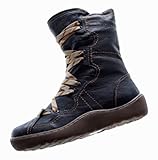 Designer Winter Knöchel Schuhe Damen Stiefeletten gefüttert Stiefel Schwarz Gr. 38