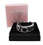 Hello Kitty Silhouette Face Blck Rhinestone Bangle Bracelet (For Ages 13+).