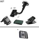 Alternatives Befestigungsset 5in1 für TomTom ONE XL Europe, ONE XL HD Traffic , ONE XL Regional , KFZ Halterung, Lüfteradapter Vent Mount, Adapter mit 360° Gelenksockel, Adapterplatte, Frontscheibenhalterung, Lüfterhalterung