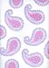 Pink PAISLEY shower bath TUB tread applique tred decor