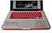 iPearl High Grade Silicone Keyboard Skin Cover for MacBook/Pro / Air in Retail Packaging - RED