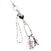 Hand Crafted Cellular Phone Charm - Love Friends - Pink/Black