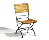Review Jati  / Teak & Wraught Iron Bistro Dining Chair