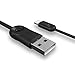 iPhone Cable , IMKEY® Apple MFi Certified 6.5 Feet Tangle-Free Lightning to USB Cable for iPhone 6S / 6 Plus, iPhone 5S 5C 5, iPad Air, iPad Mini, iPad Pro, iPad 4th, iPod - (Black)