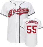 Fausto Carmona Cleveland Indians Home White MLB Replica Jersey - X-Large