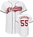 Fausto Carmona White Majestic MLB Home Replica Cleveland Indians Jersey - Small