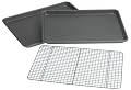 Chicago Metallic Professional 3-Piece Value Pack with 2 Cookie/Jelly Roll Pans and Cooling Grid