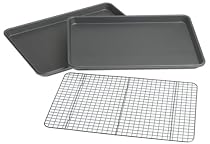Chicago Metallic Professional 3-Piece Value Pack with 2 Cookie/Jelly Roll Pans and Cooling Grid