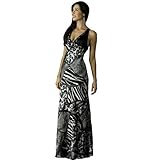 Formal Evening Gown. Beaded Dress for Prom, Party Dress by Sean Collection (70287) Animal S