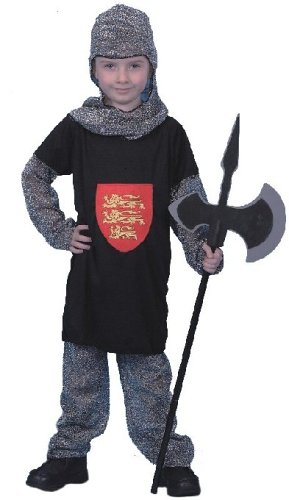 Childrens Toyshop  Toys : Knight Costume Tunic, Trousers & Headpiece. Child Small age 3-4 years
