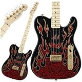 James Burton Telecaster Maple Fretboard , Red Paisley Flames