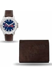 MLB Men's Watch and Wallet Set (Brown)