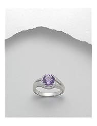 Amethyst Ring In 92.5 Sterling Silver