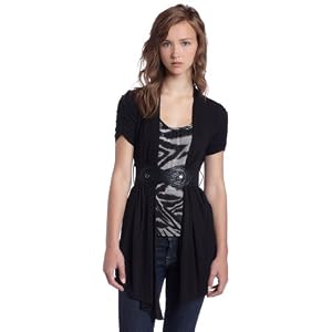 Buy A. Byer Junior's Duet Belted Fashion Cardigan by Amy Byer