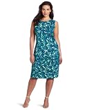 AK Anne Klein Women's Petal Abstract Knit Dress