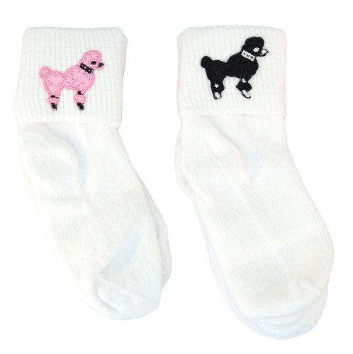 Hip Hop 50s Shop Toddler Bobby Sock W/Poodle Applique