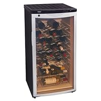 Haier BC112G 30-Bottle Wine Cellar, with Contoured Smoked Glass Door