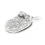 Bling Jewelry 925 Silver Baby Shoe And Safety Pin Brooch [Jewelry]
