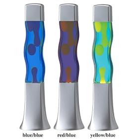3 Pcs Assorted Groovy Lamps-B B, R B, Y B