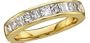 14k Yellow Gold Channel-set Princess Cut Diamond Band (1ctw, I, I1)