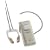 Nokia BH-800 Bluetooth Headset - Silver White