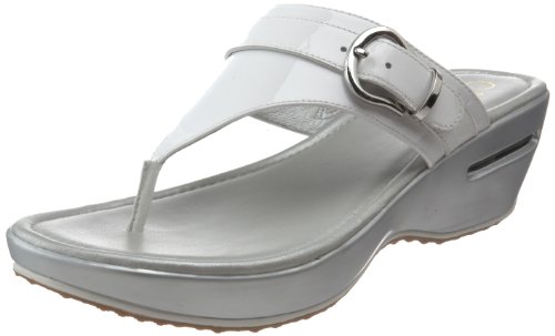 Cole Haan Sandals Cole Haan Women's Air Maddy Tantivy Thong Sandal,Optic White Patent,11 B US