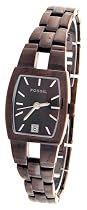 Fossil #ES1945 Women's F2 Collection Brown IP Bracelet Watch