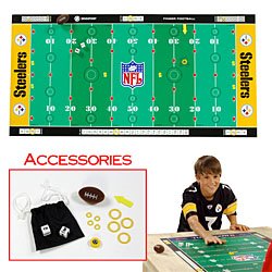 NFLR Licensed Finger FootballT Game Mat - Steelers