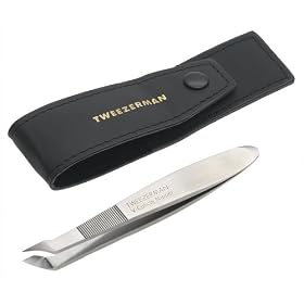 Tweezerman Stainless Steel Squeeze and Snip Cuticle Nipper/Cuticle Pusher