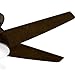 Casablanca 59023 Isotope 52-Inch 5-Blade Single Light Ceiling Fan, Brushed Cocoa with Espresso Blades and Cased White Glass Bowl Light
