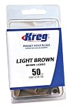 Kreg CAP-LTB-50 Light Brown Plastic Plugs 50-Count