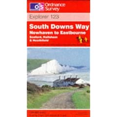 South Downs Way - Newhaven to Eastbourne (Explorer Maps)