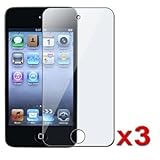 LE 3PCS LCD Full Cover Screen Guards / Protectors for Apple iPod Touch 4 / 4G / 4th Gen Generation