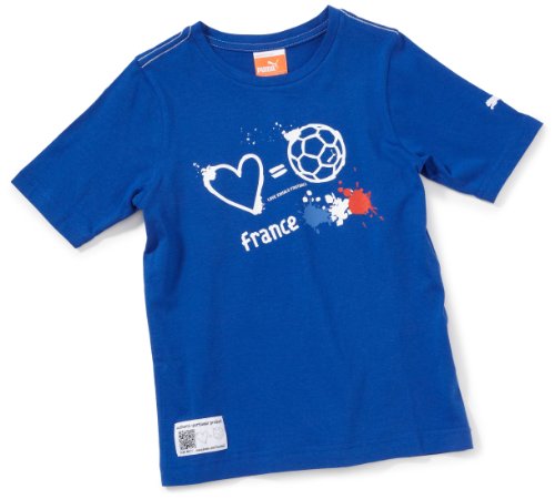 PUMA Jungen T-Shirt Love=Football Country, surf the web-france, 128, 653140 01