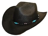 Adult STRAW STYLE COWBOY Cord Band hat CT307