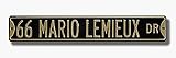 Steel Street Sign: 66 MARIO LEMIEUX DR