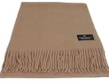 Bruno Piattelli Camel Designer Unisex Wool Scarf Scarves