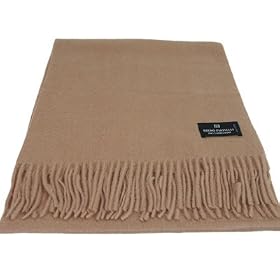 Bruno Piattelli Camel Designer Unisex Wool Scarf Scarves