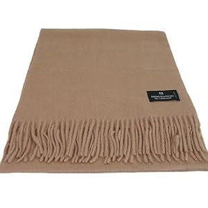 Bruno Piattelli Camel Designer Unisex Wool Scarf Scarves