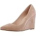 Zbeibei Women's Faux Velvet Pointed Toe Wedges Platform Shoes High heels Work Pumps