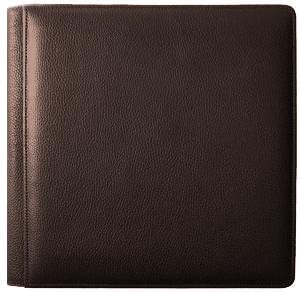 RODEO MOCHA #103 pebble grain leather 1-up 5x7 album by Raika - 5x7