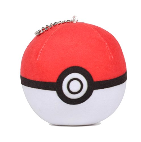 Pokemon Go PokeBall Soft Stuffed Plush Collectible Kids Toy Keychain 3.5inch