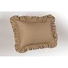 Poly/Cotton Ruffled Pillow Sham, Standard, Camel