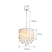 CLAXY Ecopower Lighting Metal & Crystal Pendant Lighting Modern Chandelier for Kitchen