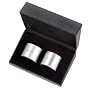 Screwpull Metal Wine Collars, Set of 2-Satin Chrome